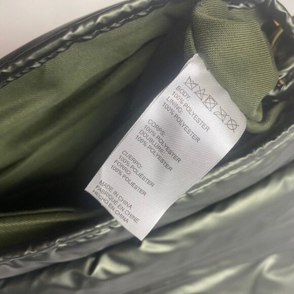 Anthropologie Metallic Green Puff Shoulder Bag - Picture 8 of 10